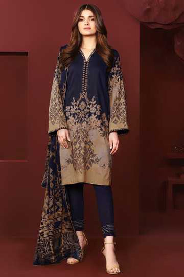 AlKaram Fw-20 20 Blue Winter Collection 2020